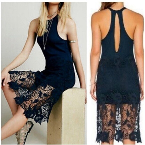 Free People Nora Crochet Dress- xs - Picture 1 of 10